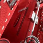 Fendi Women Peekaboo Iconic Mini Full Grain Leather Bag-Red - immagine 10