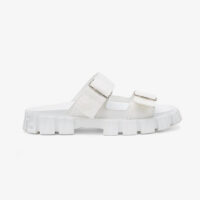 Fendi Women Sandals White Fabric Sandals (1)