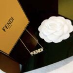 Fendi Women Signature Gold-colored Nnecklace Clip Closure - Image 5