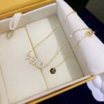 Fendi Women Signature Gold-colored Nnecklace Clip Closure - Image 3