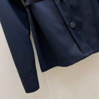 Fendi Women Single-Breasted Blue Wool Go-To Jacket (1)