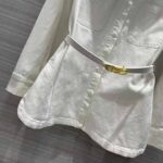 Fendi Women Single-Breasted Go-To White Denim Go-To Jacket - Image 7