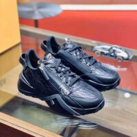Fendi Women Sneakers Black Caiman Low-Tops (1)