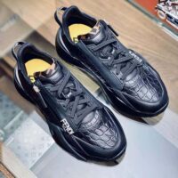 Fendi Women Sneakers Black Caiman Low-Tops (1)