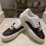 Fendi Women Sneakers Brown Fabric Low-Tops-White - Imagen 3