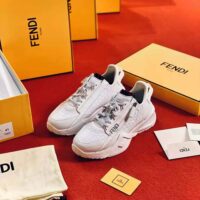 Fendi Women Sneakers White Caiman Low-Tops (1)