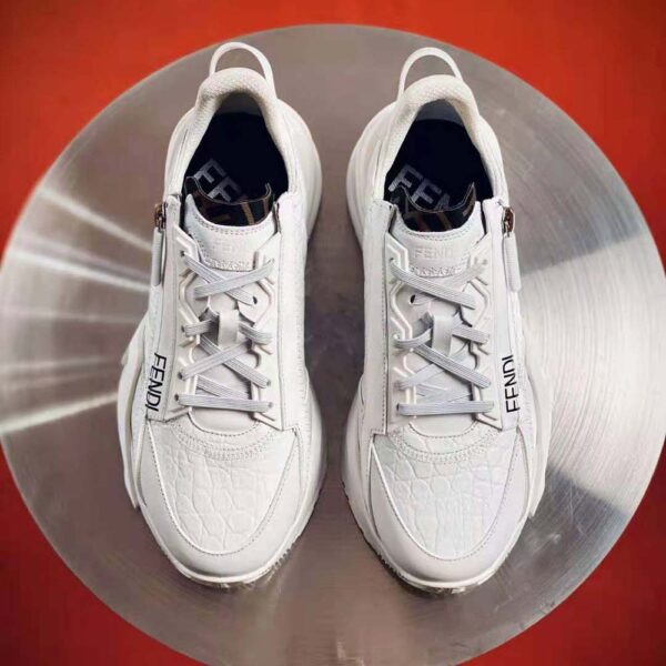 Fendi Women Sneakers White Caiman Low-Tops (5)