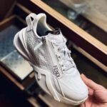 Fendi Men Sneakers White Caiman Low-Tops – Image 7