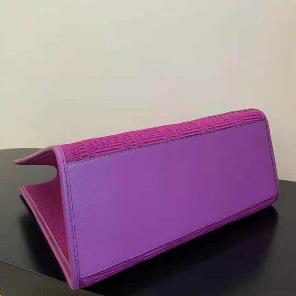 Fendi Women Sunshine Medium FF Fabric Shopper-purple (5)