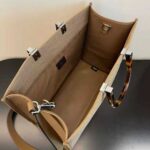 Fendi Women Sunshine Medium FF Fabric Shopper-Brown – Bild 6