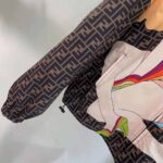 Fendi Women Windbreaker Multicolor Nylon Jacket-Brown – Bild 5