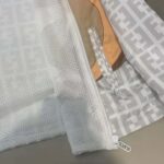 Fendi Women Windbreaker Multicolor Nylon Jacket-White - Image 9