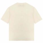 Gucci GG Men Cotton Jersey T-Shirt Beige Gucci Mirror Print Crewneck Oversize Fit – Image 3
