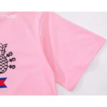 Gucci GG Women Gucci Pineapple Cotton T-Shirt Pink Jersey Crewneck Oversize Fit - Bild 7