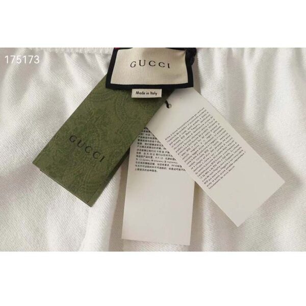 Gucci GG Men Jersey shorts Gucci Embroidery Ivory Cotton Jersey Jacquard (6)