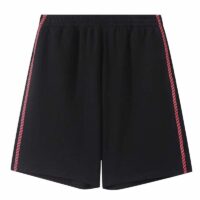 Gucci GG Men Viscose Shorts with Interlocking G Black Cotton Jersey Jacquard (6)