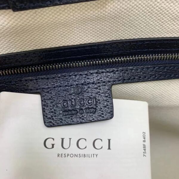 Gucci GG Unisex Ophidia Medium GG Tote Bag Beige Blue Supreme Canvas (9)
