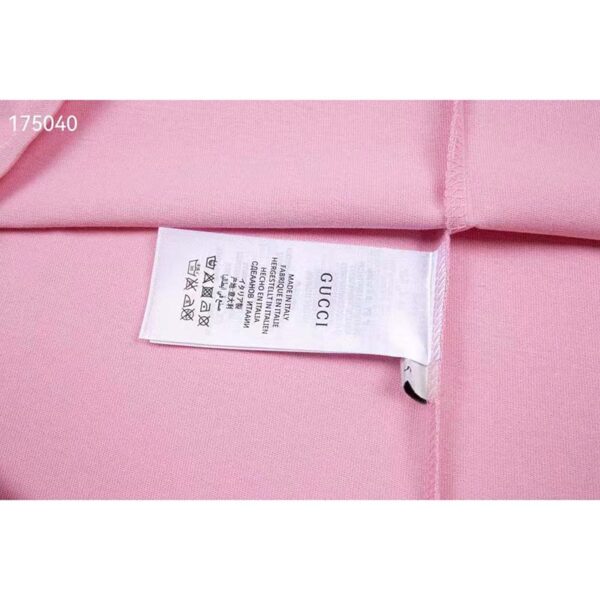 Gucci GG Women Bananya Cotton T-Shirt Pink Jersey Crewneck Oversize Fit (2)