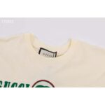 Gucci GG Men Cotton T-Shirt White Cotton Jersey Crewneck Oversize - Image 8