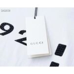 Gucci GG Women Crystal 1921 Gucci Cotton T-Shirt Crewneck Oversize Fit - Imagen 9