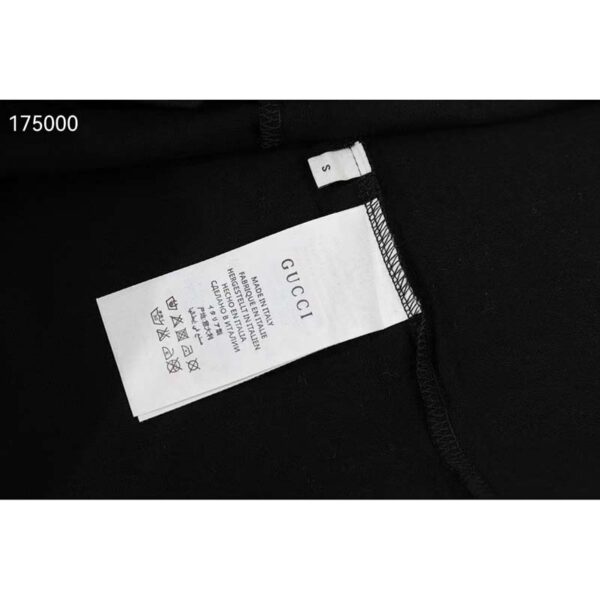 Gucci GG Women Gucci 100 Cotton T-Shirt Black Cotton Jersey Crewneck Oversize Fit (8)
