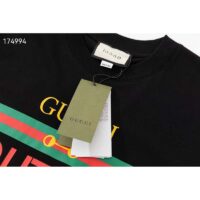 Gucci GG Women Gucci Boutique Print Oversize T-Shirt Cotton Jersey Crewneck (7)