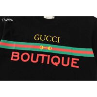 Gucci GG Women Gucci Boutique Print Oversize T-Shirt Cotton Jersey Crewneck (7)