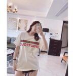 Gucci GG Women Gucci Boutique Print Oversize T-Shirt White Cotton Jersey Crewneck - Image 12