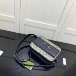 Gucci GG Unisex Horsebit 1955 Small Bag Beige Blue GG Supreme Canvas - Image 5