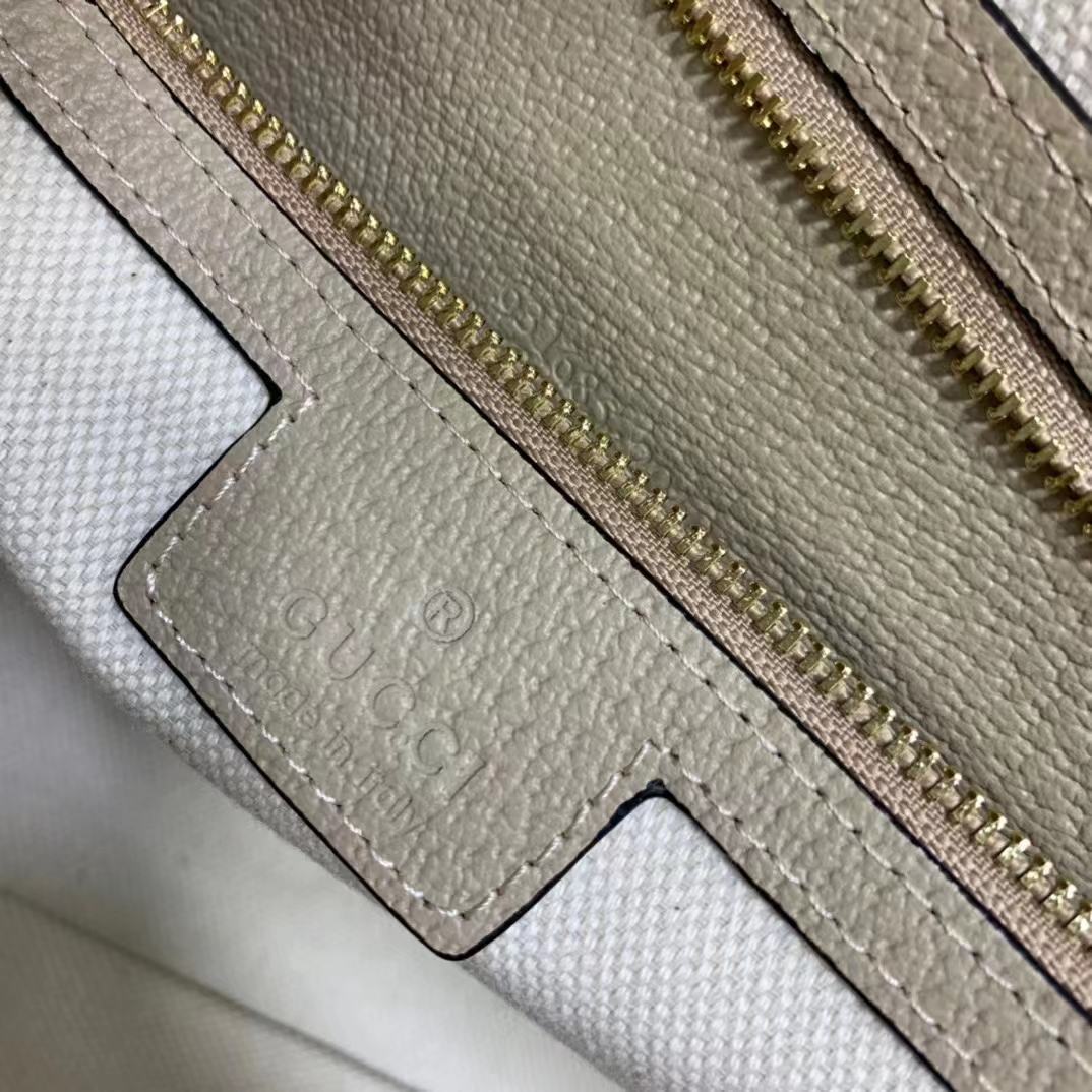 Gucci GG Women Ophidia Medium GG Tote Beige White Supreme Canvas