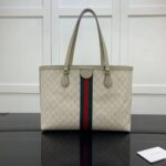 Gucci GG Women Ophidia Medium GG Tote Beige White Supreme Canvas – Bild 3