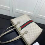 Gucci GG Women Ophidia Medium GG Tote Beige White Supreme Canvas – Bild 4