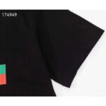 Gucci GG Men Original Gucci Print Oversize T-Shirt Black Cotton Jersey Crewneck - Image 8
