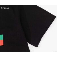 Gucci GG Men Original Gucci Print Oversize T-Shirt Black Cotton Jersey Crewneck (9)