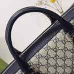 Gucci Unisex Business Case Interlocking G Blue Beige GG Supreme Canvas - Image 10
