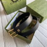 Gucci Unisex GG Belt with Square Buckle and Interlocking G 3.6 cm Width - Image 3