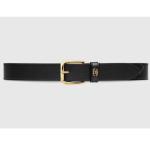 Gucci Unisex GG Belt with Square Buckle and Interlocking G 3.6 cm Width