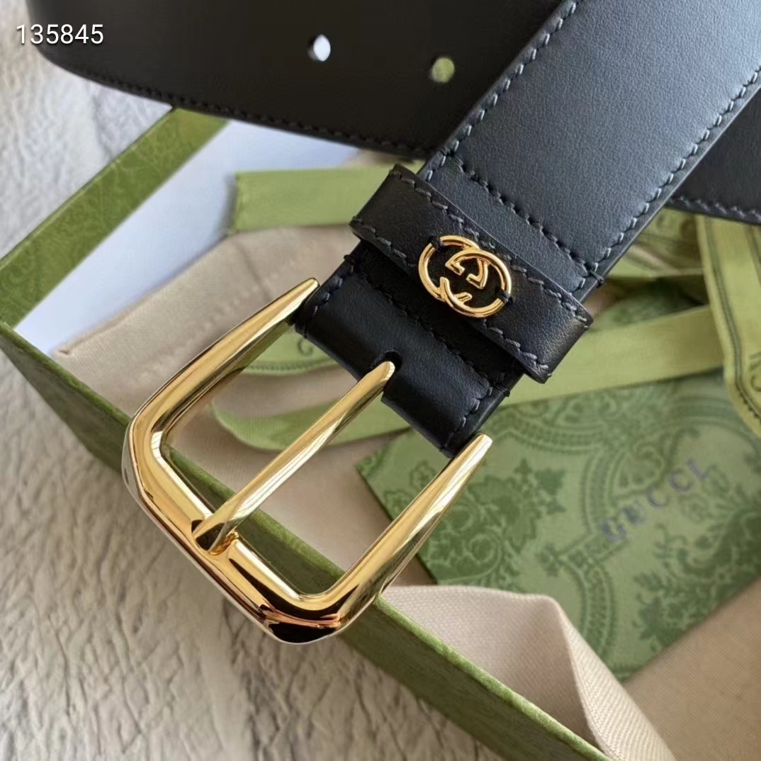 Gucci Belt with Square Buckle and Interlocking G