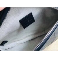 Gucci Unisex GG Embossed Belt Bag Black Tonal Leather (2)
