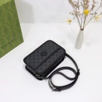 Gucci Unisex GG Shoulder Bag Black GG Supreme Canvas Leather (1)
