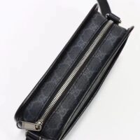 Gucci Unisex GG Shoulder Bag Black GG Supreme Canvas Leather (1)