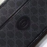 Gucci Unisex GG Shoulder Bag Black GG Supreme Canvas Leather (1)