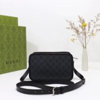 Gucci Unisex GG Shoulder Bag Black GG Supreme Canvas Leather (1)