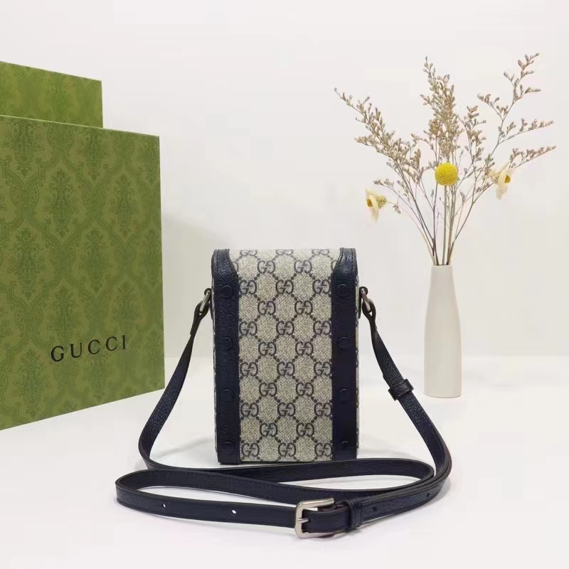 GUCCI GG Supreme 2022 SS Gucci horsebit 1955 mini bag (625615 92TCG 9761,  625615 92TCG 8563)