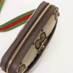 Gucci Unisex Messenger Bag Jumbo GG Camel Ebony Jumbo Canvas - Image 7