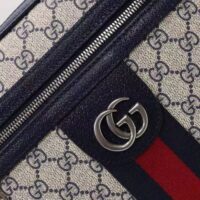 Gucci Unisex Ophidia GG Small Messenger Bag Beige Blue Supreme Canvas (11)