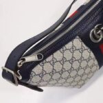 Gucci Unisex Ophidia GG Small Shoulder Bag Beige Blue GG Supreme Canvas - Image 9