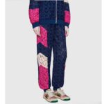 Gucci Unisex Screener Leather Sneaker GG Canvas Green Orange Web 3cm Heel – Bild 11