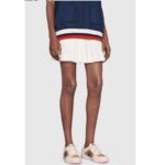 Gucci Unisex Screener Sneaker Crystals Beige Ebony GG Canvas 3.6 cm Heel - immagine 17