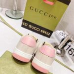 Gucci Unisex Screener Sneaker Crystals Beige Ebony GG Canvas 3.6 cm Heel - immagine 11